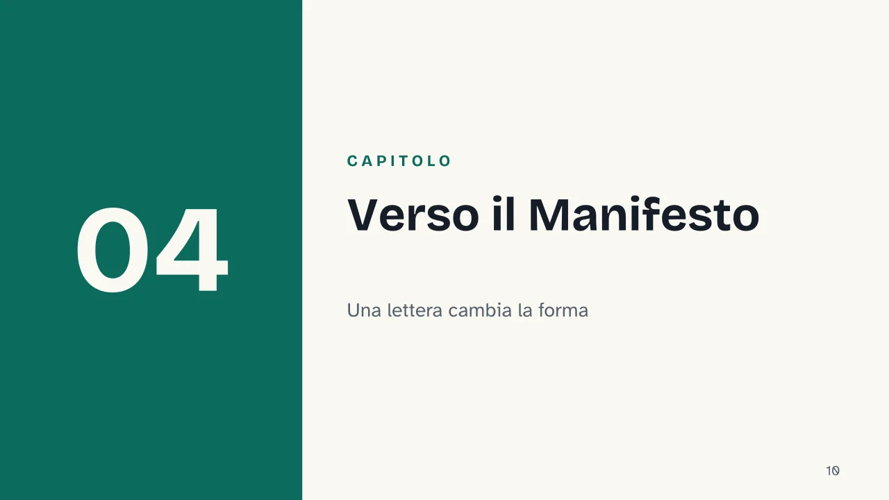 Slide 10 della presentazione su I Principi del comunismo di Engels, cos'è e cosa dice il testo del 1847: Capitolo 04: Verso il Manifesto