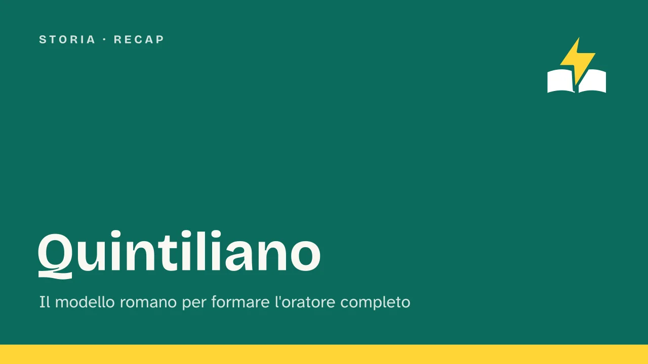 Slide 1 della presentazione su Quintiliano: Quintiliano