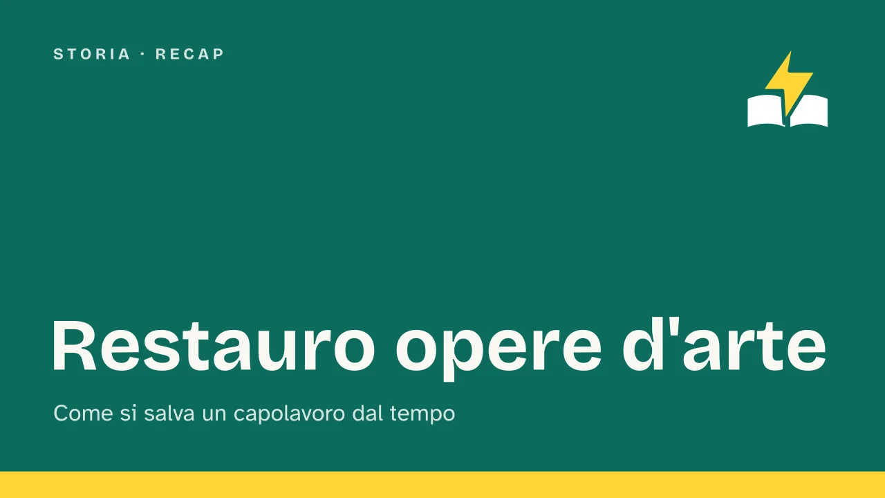 Slide 1 della presentazione su Restauro opere d'arte: Restauro opere d'arte