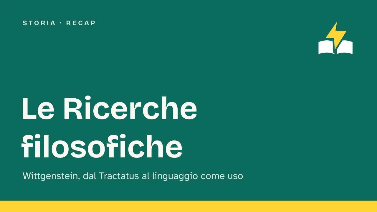 Slide 1 della presentazione su Ricerche filosofiche di Wittgenstein: Le Ricerche filosofiche