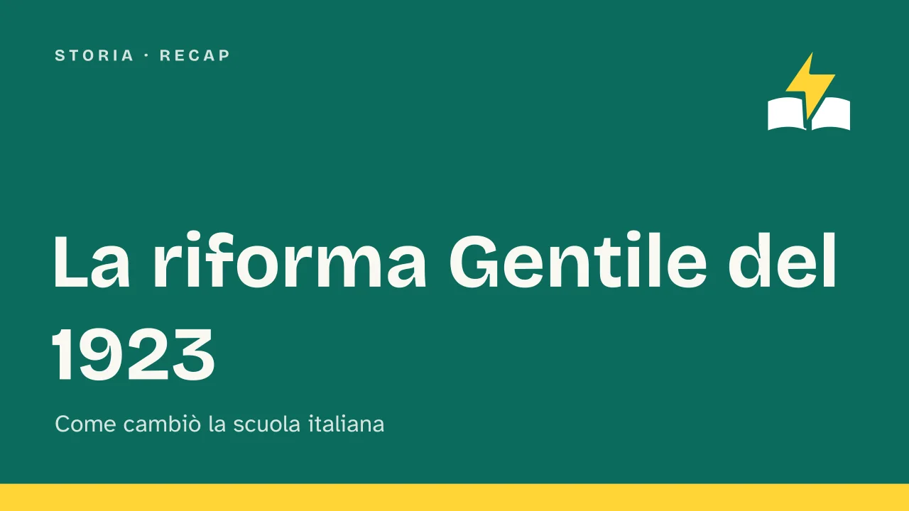 Slide 1 della presentazione su Riforma Gentile del 1923: La riforma Gentile del 1923