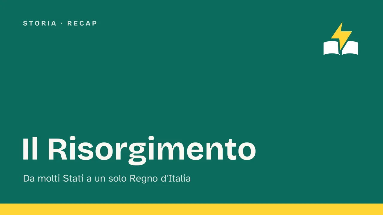 Slide 1 della presentazione su Il Risorgimento e l'Unità d'Italia: Il Risorgimento