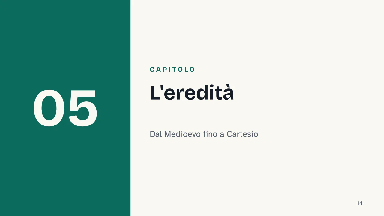 Slide 14 della presentazione su Sant'Agostino: Capitolo 05: L'eredità