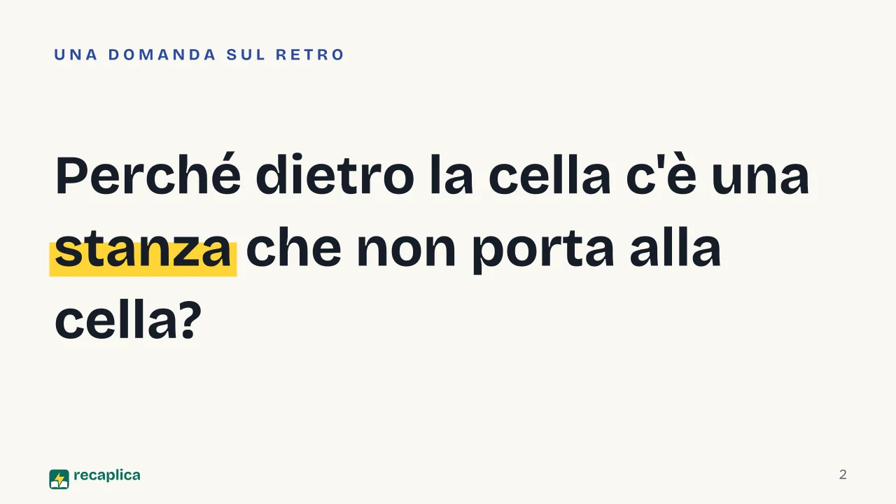 Slide 2 della presentazione su Tempio greco: Perché dietro la cella c'è una stanza che non porta alla cella?