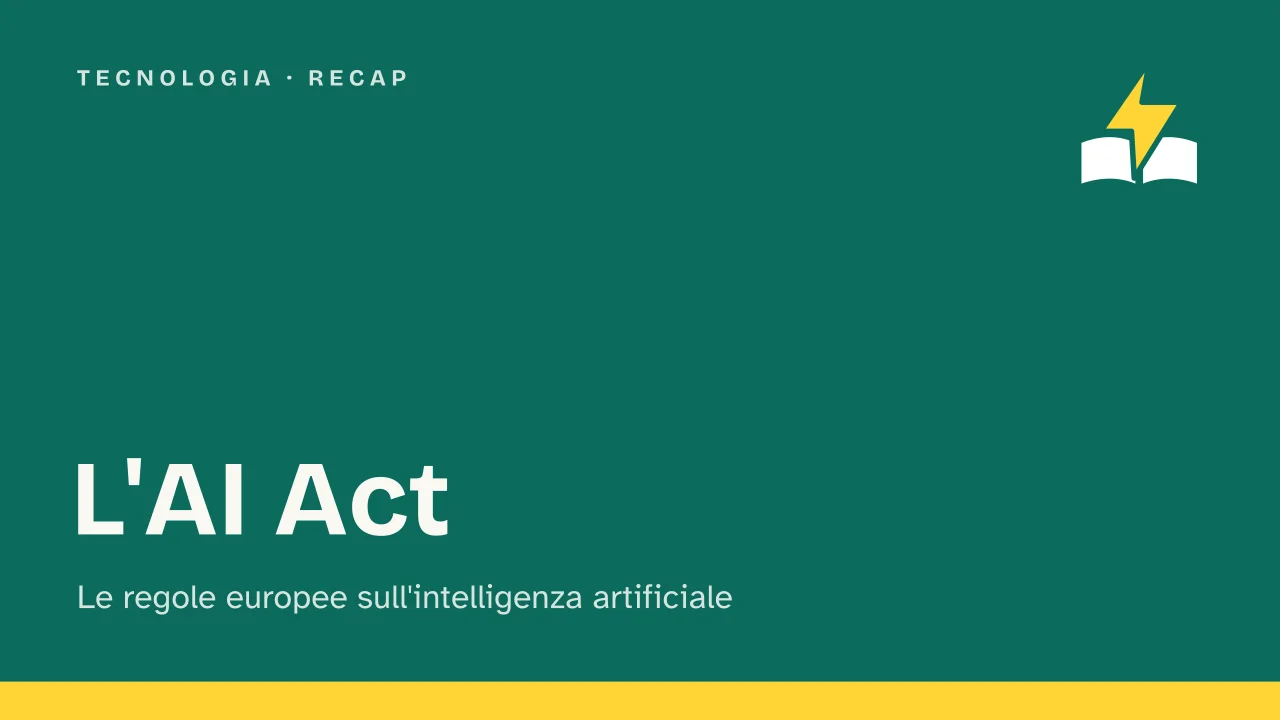 Slide 1 della presentazione su AI Act: L'AI Act