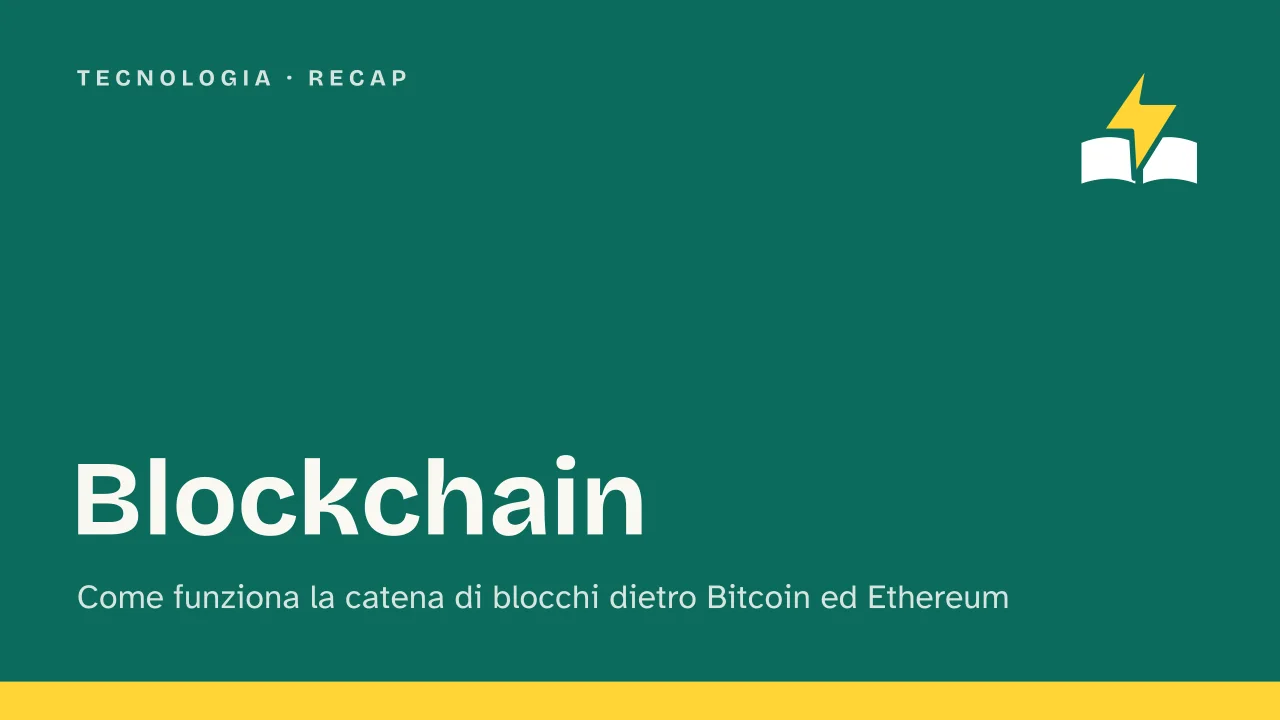 Slide 1 della presentazione su Blockchain: Blockchain