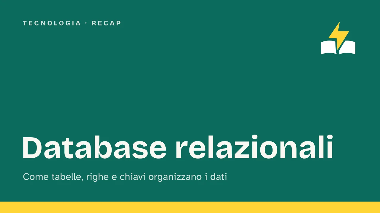 Slide 1 della presentazione su Database relazionali: Database relazionali