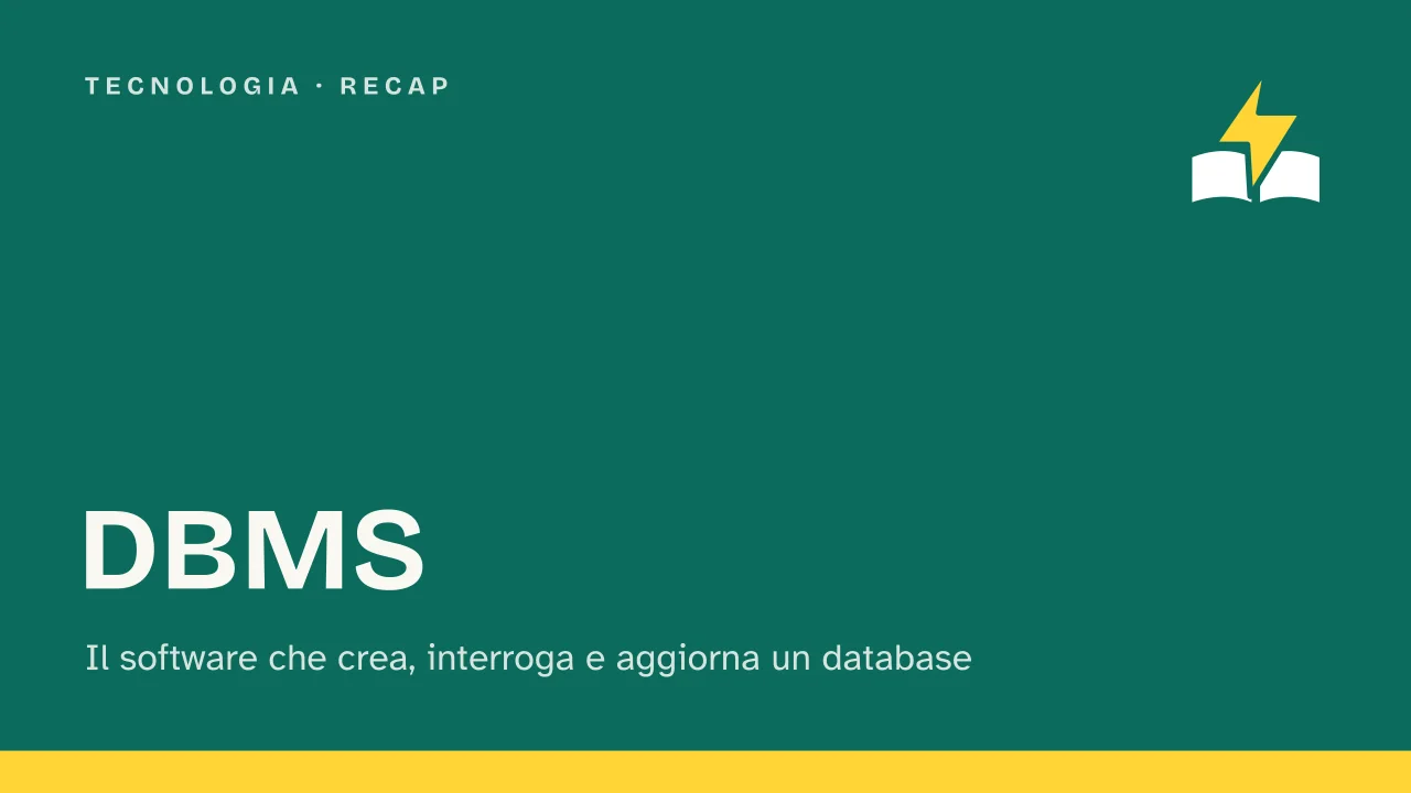 Slide 1 della presentazione su DBMS: DBMS