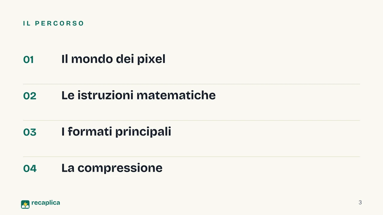 Slide 3 della presentazione su Immagine vettoriale e bitmap: Il percorso
