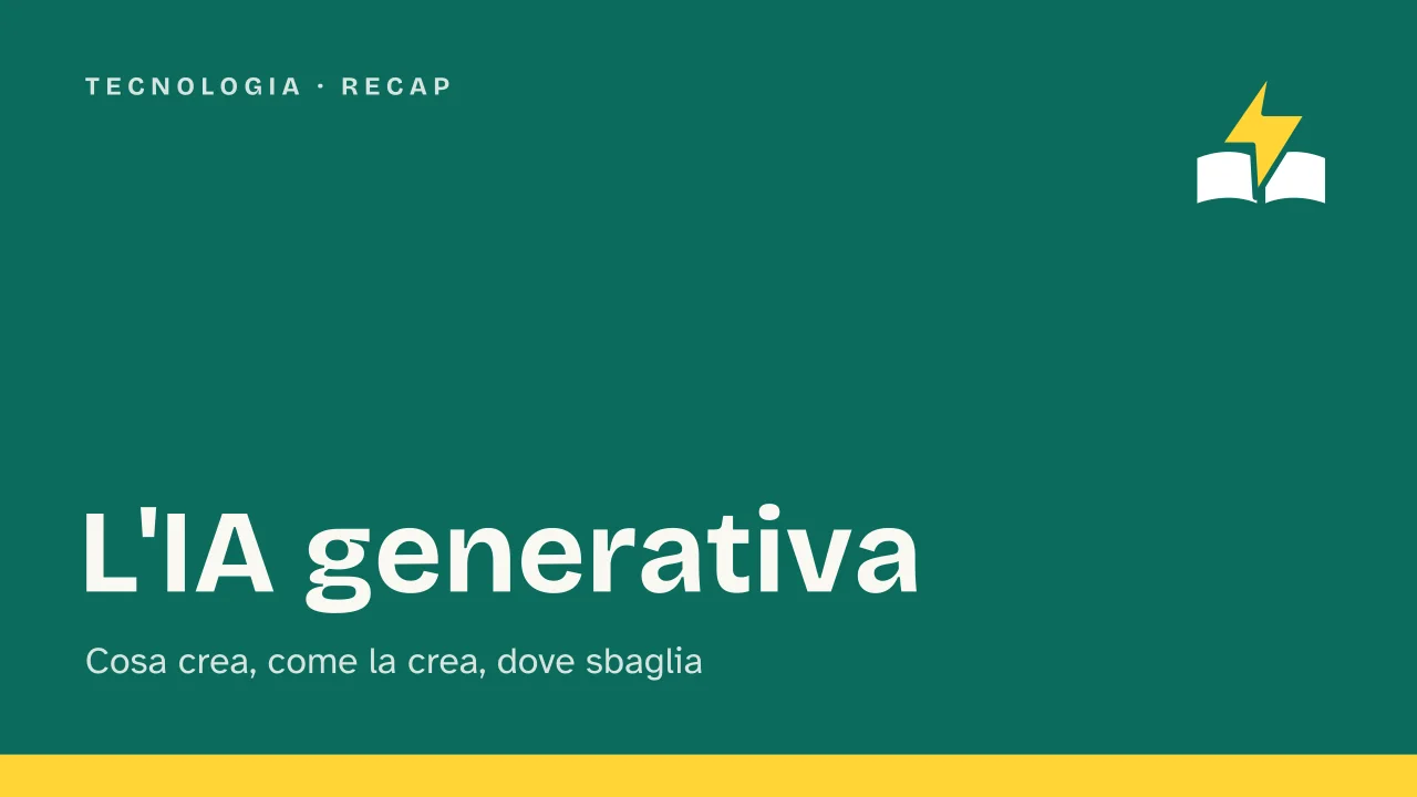 Slide 1 della presentazione su Intelligenza artificiale generativa: L'IA generativa