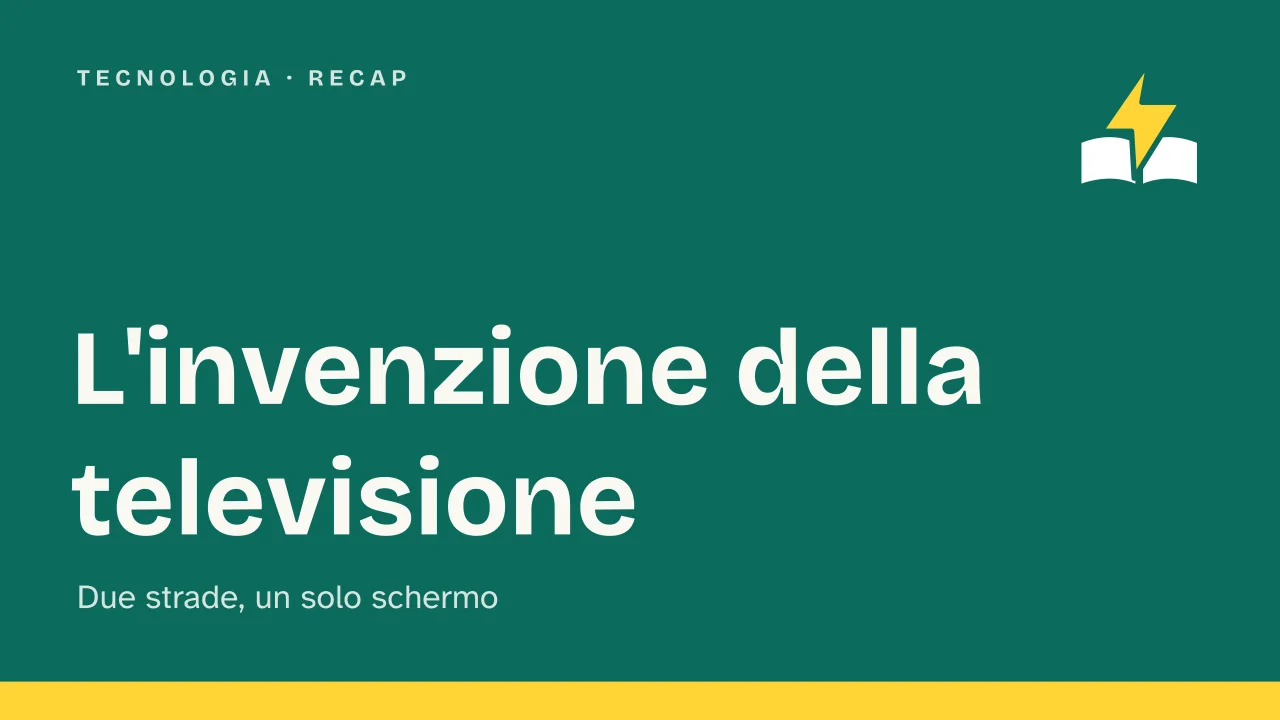 Slide 1 della presentazione su L'invenzione della televisione: L'invenzione della televisione