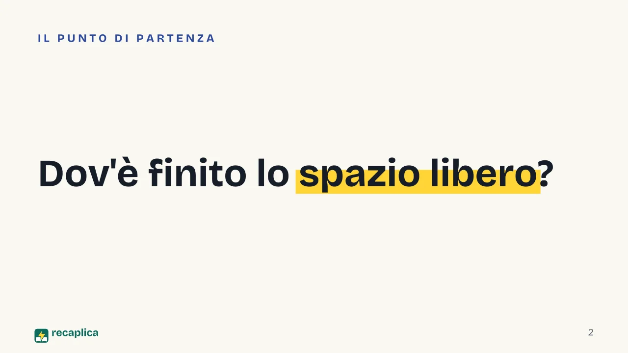 Slide 2 della presentazione su Pulizia di PC e Mac: Dov'è finito lo spazio libero?