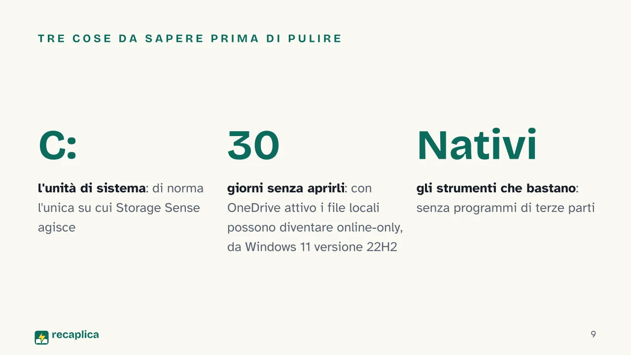 Slide 9 della presentazione su Pulizia di PC e Mac: Tre cose da sapere prima di pulire