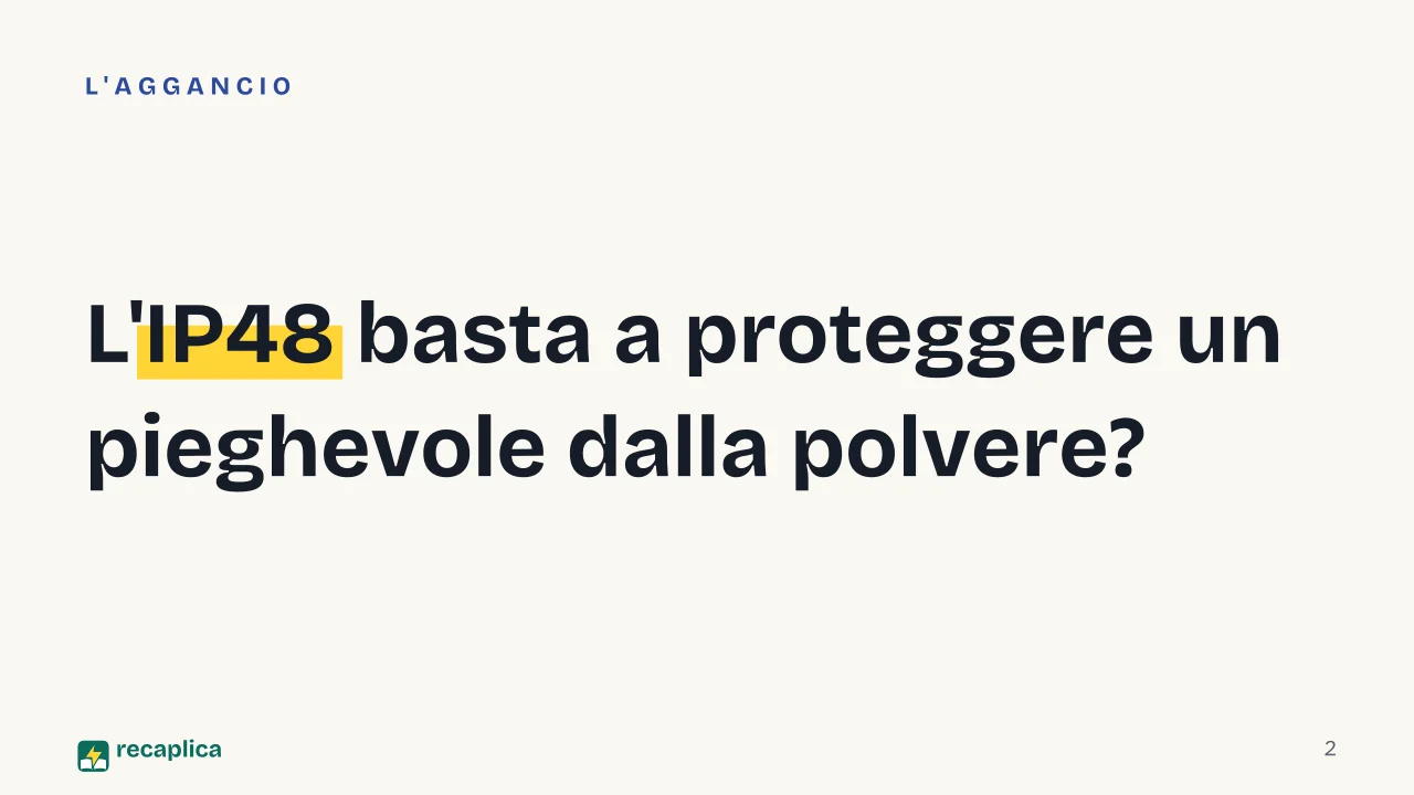 Slide 2 della presentazione su Smartphone pieghevoli: L'IP48 basta a proteggere un pieghevole dalla polvere?