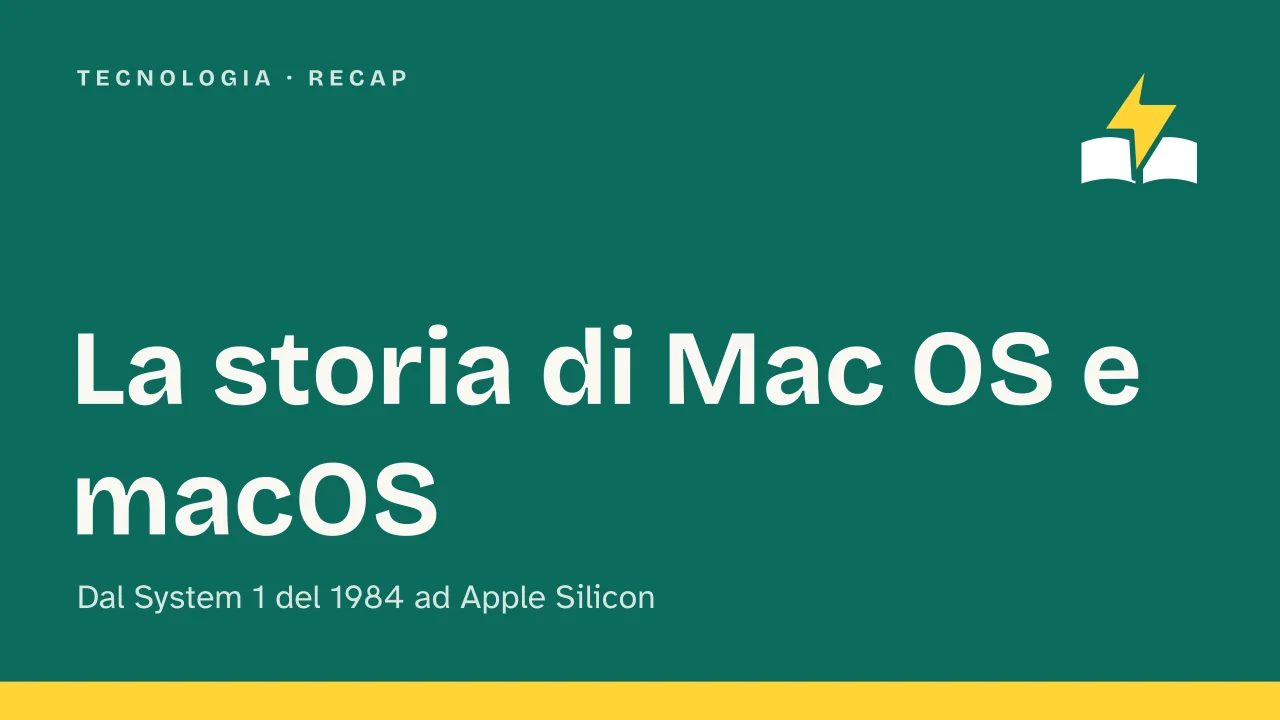 Slide 1 della presentazione su macOS e Mac OS: La storia di Mac OS e macOS