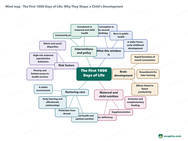 Mind map: The First 1000 Days of Life