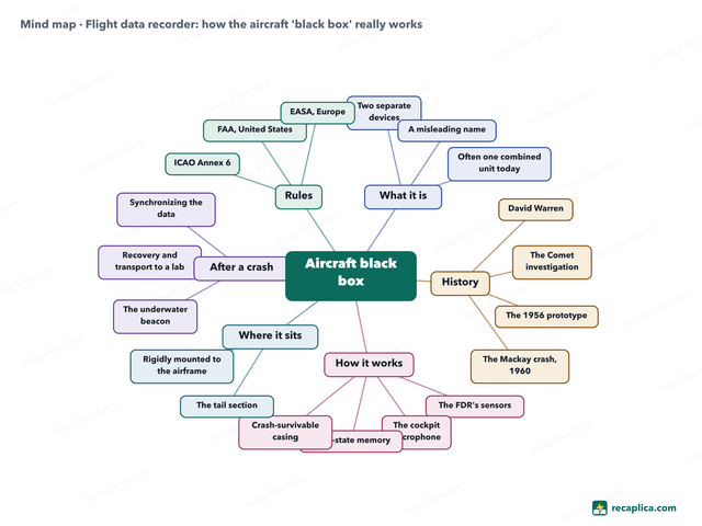 Mind map: Flight data recorder