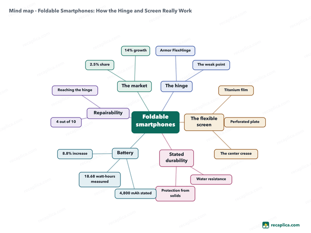 Mind map: Foldable Smartphones
