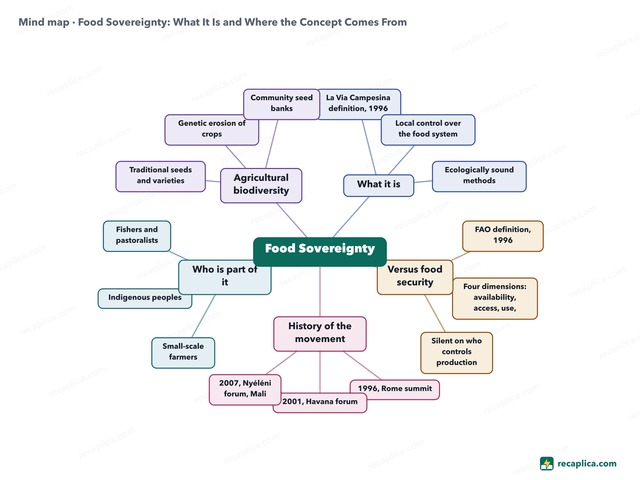 Mind map: Food Sovereignty