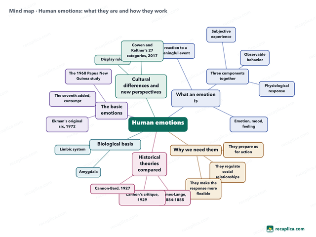 Mind map: Human emotions