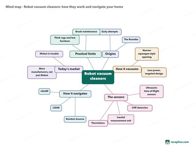Mind map: Robot vacuum cleaners
